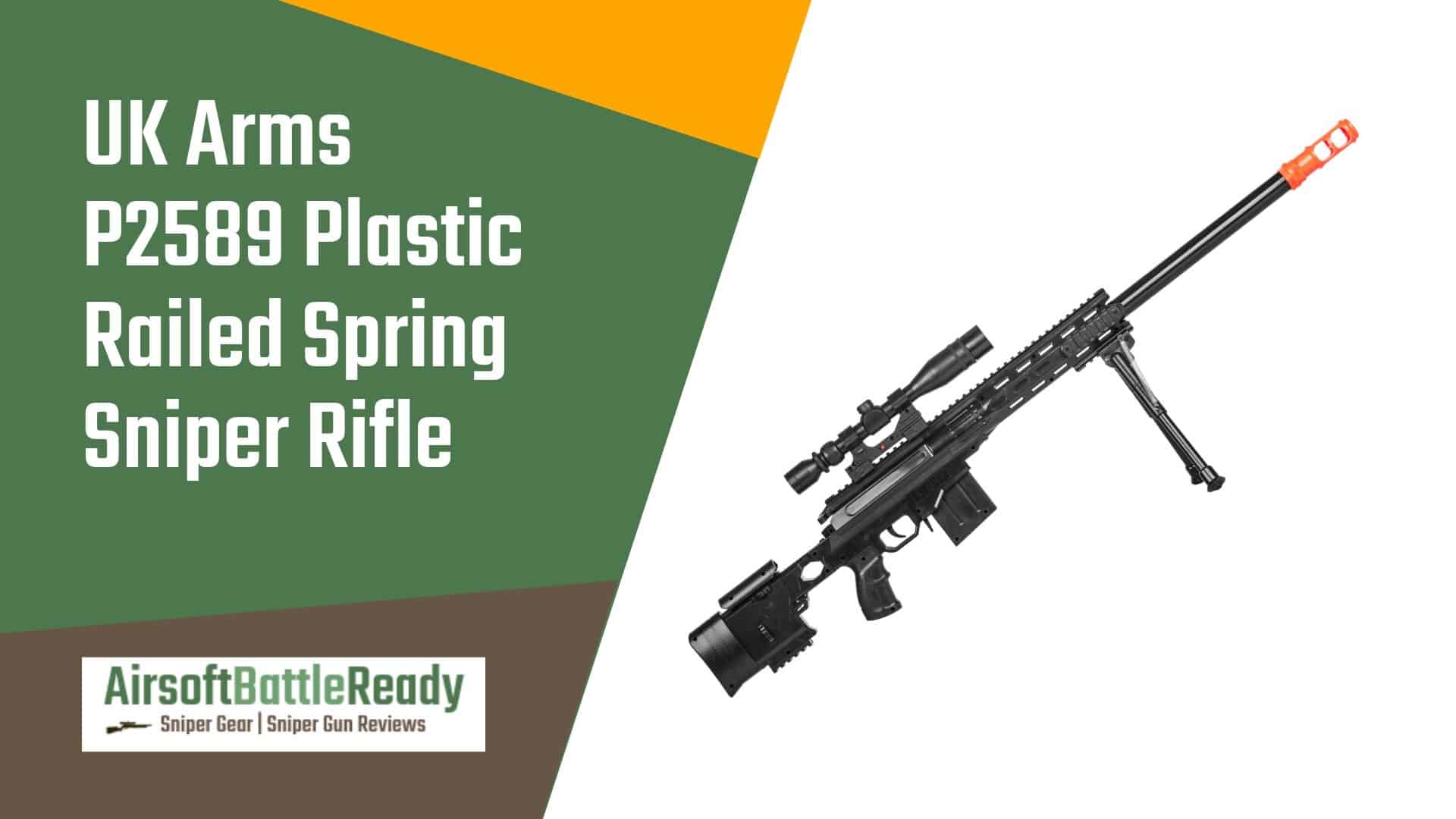 UK Arms P2589 Plastic Railed Spring Sniper Rifle Review - Airsoft Battle Ready