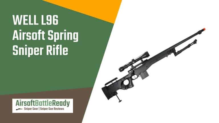 WELL L96 Airsoft Spring Sniper Rifle With Folding Stock Scope Bipod And Monopod Review