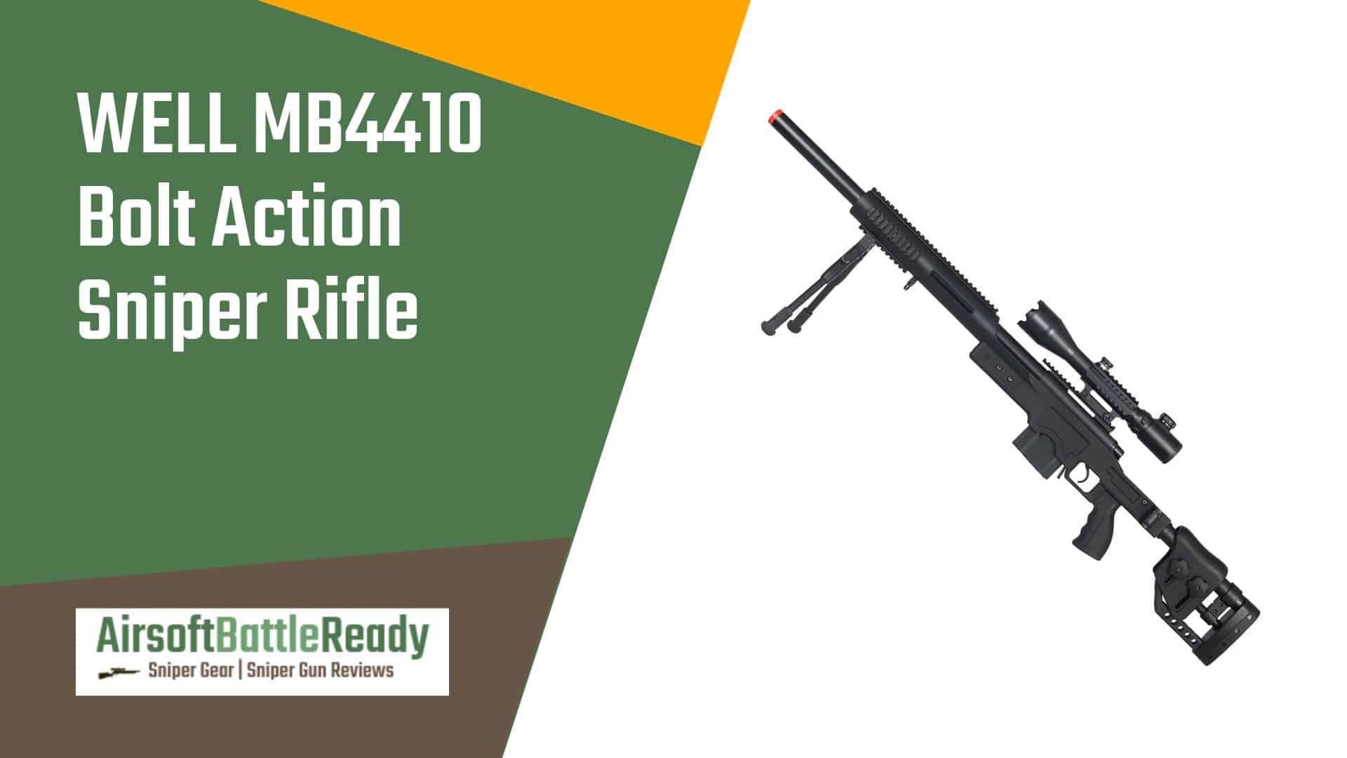 WELL MB4410 Bolt Action Sniper Rifle Review - Airsoft Battle Ready