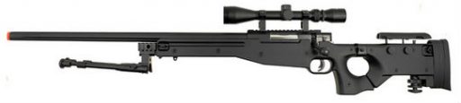 Well MB08 Bolt Action Airsoft Sniper Rifle With Scope And Bipod